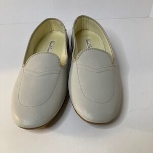 Womens Daniel Green Meg Split Leather Loafer Slippers Bone‎ Gray 8